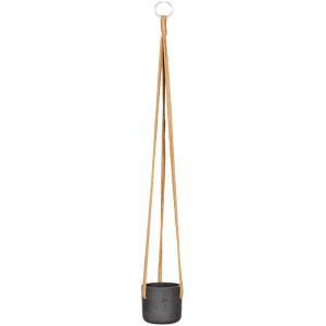 Rough Eco-line hangende bloempot XXXS 9x8 cm Charlie zwart