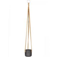 Rough Eco-line hangende bloempot XXXS 9x8 cm Charlie zwart - thumbnail