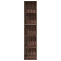Boekenkast 40x30x189 cm bewerkt hout bruin eikenkleurig - thumbnail