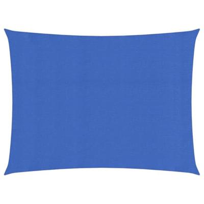 VidaXL Zonnezeil 160 g/m² 2,5x3,5 m hdpe blauw