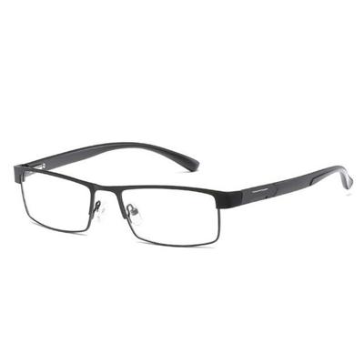 Eenvoudige Mateel frame leesbril hypermetropie brillen + 2.00 D (mat zwart)