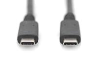 DIGITUS USB 4.0 aansluitkabel - USB-C naar USB-C - Displayport 2.0-8K/60Hz - PD3.1-240W - 40Gbits/s - 0,8m - zwart - thumbnail
