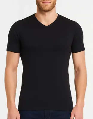 Heren thermo shirt Korte mouw - V-hals - Warm ondershirt met korte mouwen