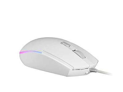 Mars gaming MMGW, Wit Gaming Muis, RGB Flow, Anti-slip, Mac/Windows/Linux