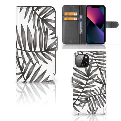 Apple iPhone 13 Hoesje Leaves Grey Apple iPhone 13 Hoesje Leaves Grey