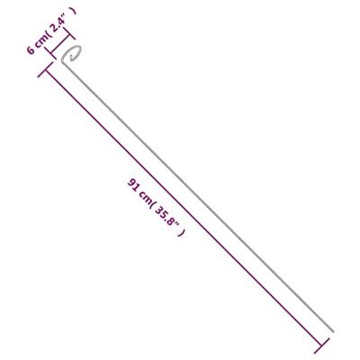VidaXL Plantenstaken 20 st 91 cm staal donkergroen VidaXL Plantenstaken 20 st 91 cm staal donkergroen