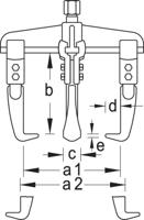 Gedore Universele trekker 3-armig - 1541757 - thumbnail