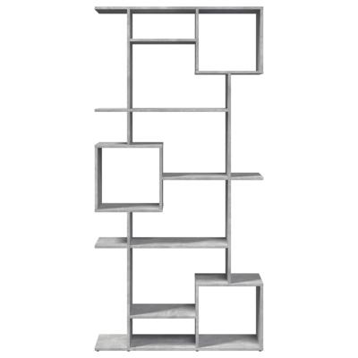 Boekenkast 92x29x188 cm bewerkt hout betongrijs - thumbnail