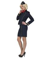 Stewardess Kostuum Fiona Donkerblauw - thumbnail
