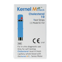 Multicheck cholesterol teststrips 10 Stuks - thumbnail