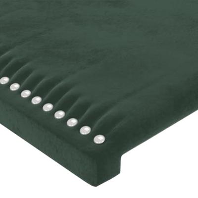 Boxspring met matras fluweel donkergroen 140x190 cm