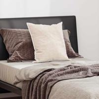 VidaXL Hoofdkussen met kussen wit 61 x 41 x 20 cm polyester - thumbnail