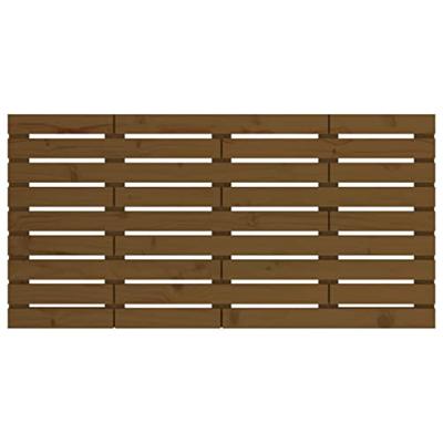 Hoofdbord wandmontage 146x3x63 cm grenenhout honingbruin