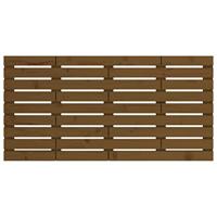 Hoofdbord wandmontage 146x3x63 cm grenenhout honingbruin - thumbnail