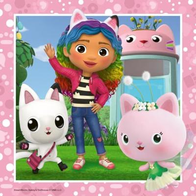 Ravensburger puzzel Gabby's Poppenhuis - 3 x 49 stukjes