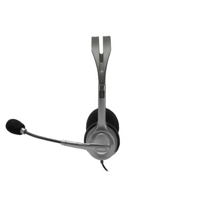 Logitech H110 On Ear headset Kabel Stereo Grijs Ruisonderdrukking (microfoon) Computer