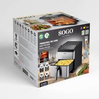 SOGO Human Technology Advanced 1700 Airfryer 6 l 1700 W Zwart, RVS - thumbnail