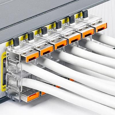 Smartkeeper NC03P1OR RJ45 LAN-kabelslot Set van 12 stuks Oranje Zonder sleutel