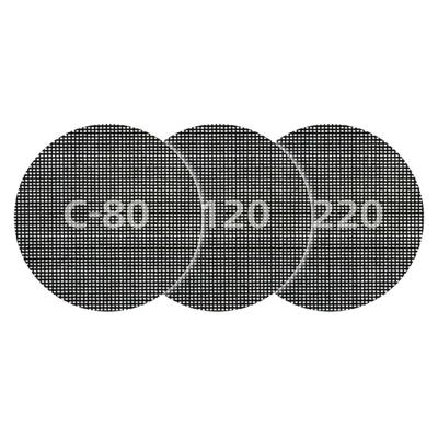 Wolfcraft Zelfklevend stramien | Silic.carbid | Ø125mm | 5 stuks - 8464000