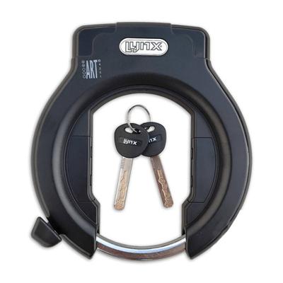Lynx art 2 ringslot - veiligheidsgarantie - gehard staal - inclusief insteekketting - 2 sleutels - bevestigingsmaterialen