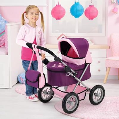 Poppenwagen Reig Trendy Royal Paars 45 cm - thumbnail