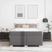Bedframe Grijs 140 x 200 cm Kunstleer - thumbnail