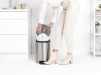 Brabantia Newicon Pedaalemmer 12L Mat Staal - thumbnail