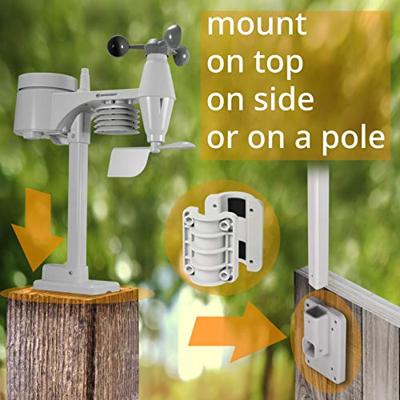 BRESSER 5-in-1 Comfort Weercenter met Kleurendisplay (wit)