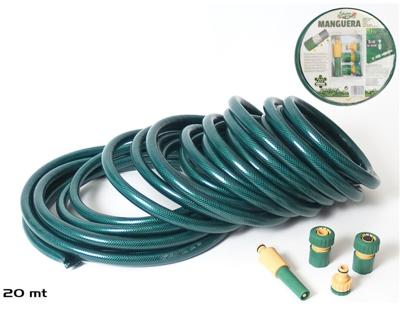 Gerimport Tuinslang - 20 Meter - met Sproeier en Koppelstukken - 5-Delig