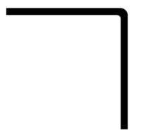 Roval hoekbeschermer - aluminium - 30x30x2 mm - 1000 mm - thumbnail