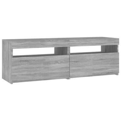 Tv-meubel met LED-verlichting 120x35x40 cm grijs sonoma eiken