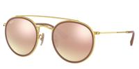 Ray-Ban ROUND DOUBLE BRIDGE zonnebril Rond - thumbnail