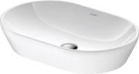 Duravit D-Neo opzetwastafel 60x40x12.5cm zonder kraangat met Wondergliss keramiek Wit 23726000701 - thumbnail