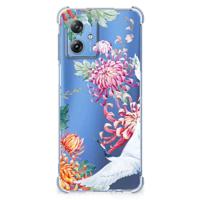 Motorola Moto G54 Case Anti-shock Bird Flowers - thumbnail