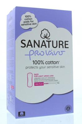Sanature Pro vivo incontienentieverband katoen mini plus 14 Stuks Sanature Pro vivo incontienentieverband katoen mini plus 14 Stuks