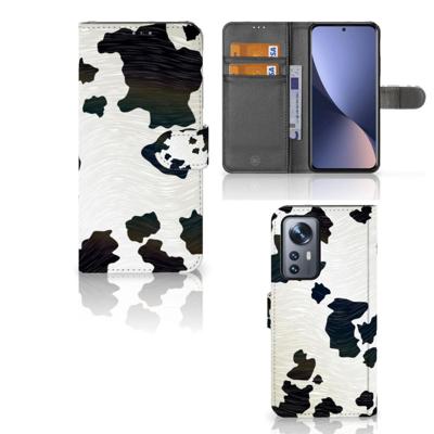 Xiaomi 12 Pro | Telefoonhoesje | Met pasjeshouder | Koeienvlekken Xiaomi 12 Pro | Telefoonhoesje | Met pasjeshouder | Koeienvlekken