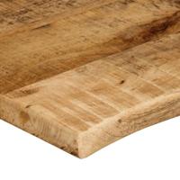 Tafelblad met natuurlijke rand 70x60x2,5 cm massief mangohout - thumbnail