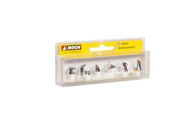 NOCH 36112 N Wegwerkers figuren Geverfd, Staand