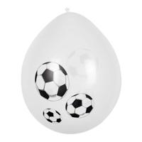 Voetbal Ballonnen 25cm (6st) - thumbnail