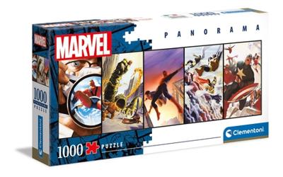 Clementoni panorama puzzel marvel superhelden, 1000st.