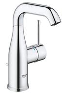 Grohe Essence New M-size wastafelkraan met waste Chroom - thumbnail