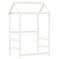 Bedframe met huisje massief grenenhout wit 100x200 cm - thumbnail