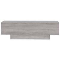 Salontafel 100x49,5x31 cm bewerkt hout grijs sonoma eikenkleur - thumbnail