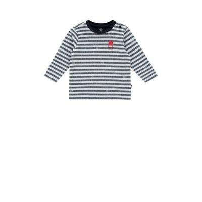 Vingino gestreepte baby longsleeve Joas donkerblauw/wit