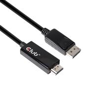 club3D CAC-1082 DisplayPort-kabel DisplayPort / HDMI Adapterkabel DisplayPort-stekker, HDMI-A-stekker 2.00 m Zilver - thumbnail