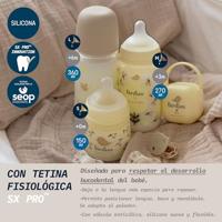 SUAVINEX Birdies Babyfles - SX Pro L Speen - 360 ml - 6 maanden en ouder - Beige - thumbnail