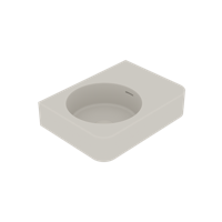 Fontein Ideavit Solidbrio 45x30x14 cm Solid Surface Mat Wit Ideavit - thumbnail