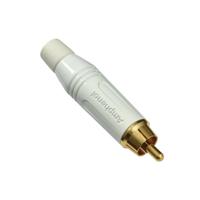 Amphenol ACPR-WHT RCA Connector | Male | Wit - thumbnail