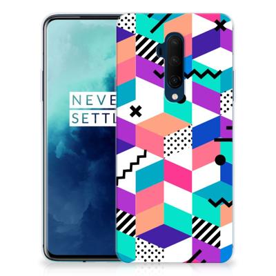 OnePlus 7T Pro | TPU Hoesje | Blokken Kleurrijk