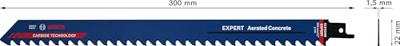 Bosch Accessoires Expert 'Aerated Concrete' S 1241 HM reciprozaagblad 10-delig - 1 stuk(s) - 2608900412 Bosch Accessoires Expert 'Aerated Concrete' S 1241 HM reciprozaagblad 10-delig - 1 stuk(s) - 2608900412